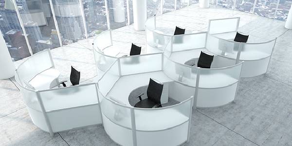 Image that resembles Trendy Office Interiors With Furniture
